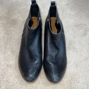 Lucky brand Basel leather flat bootie